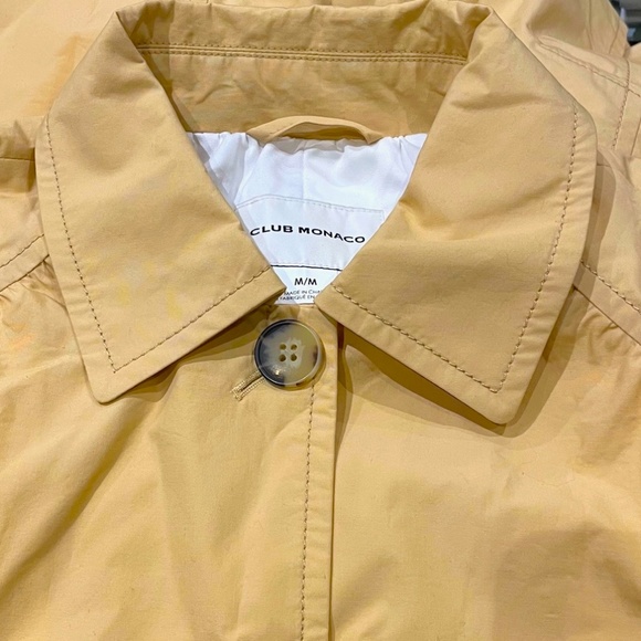 Gathered Trench Coat - Brand New - NEVER WORN - ALMOND ( SEE COLOR - LAST PIC ) - Picture 6 of 6